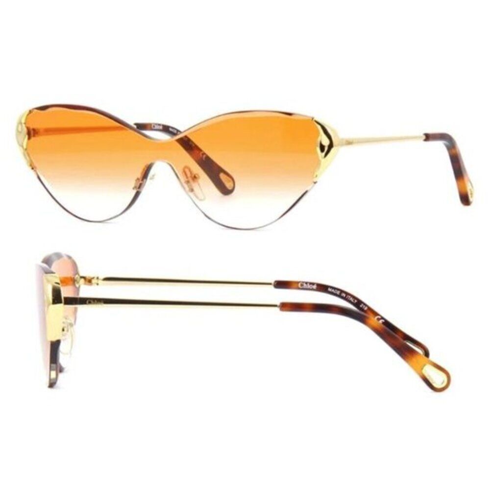 Chloe ́ Curtis Cat Eye Shield Sunglasses